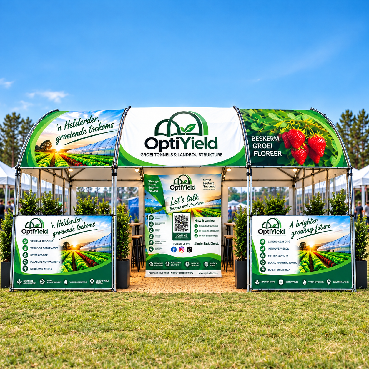 Optiyield's Stand at Lamb Champs